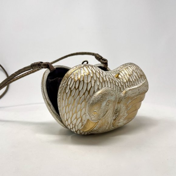 Vintage Timmy Woods Handmade Crossbody Swan Purse Beverly Hills Collection - Picture 8 of 14